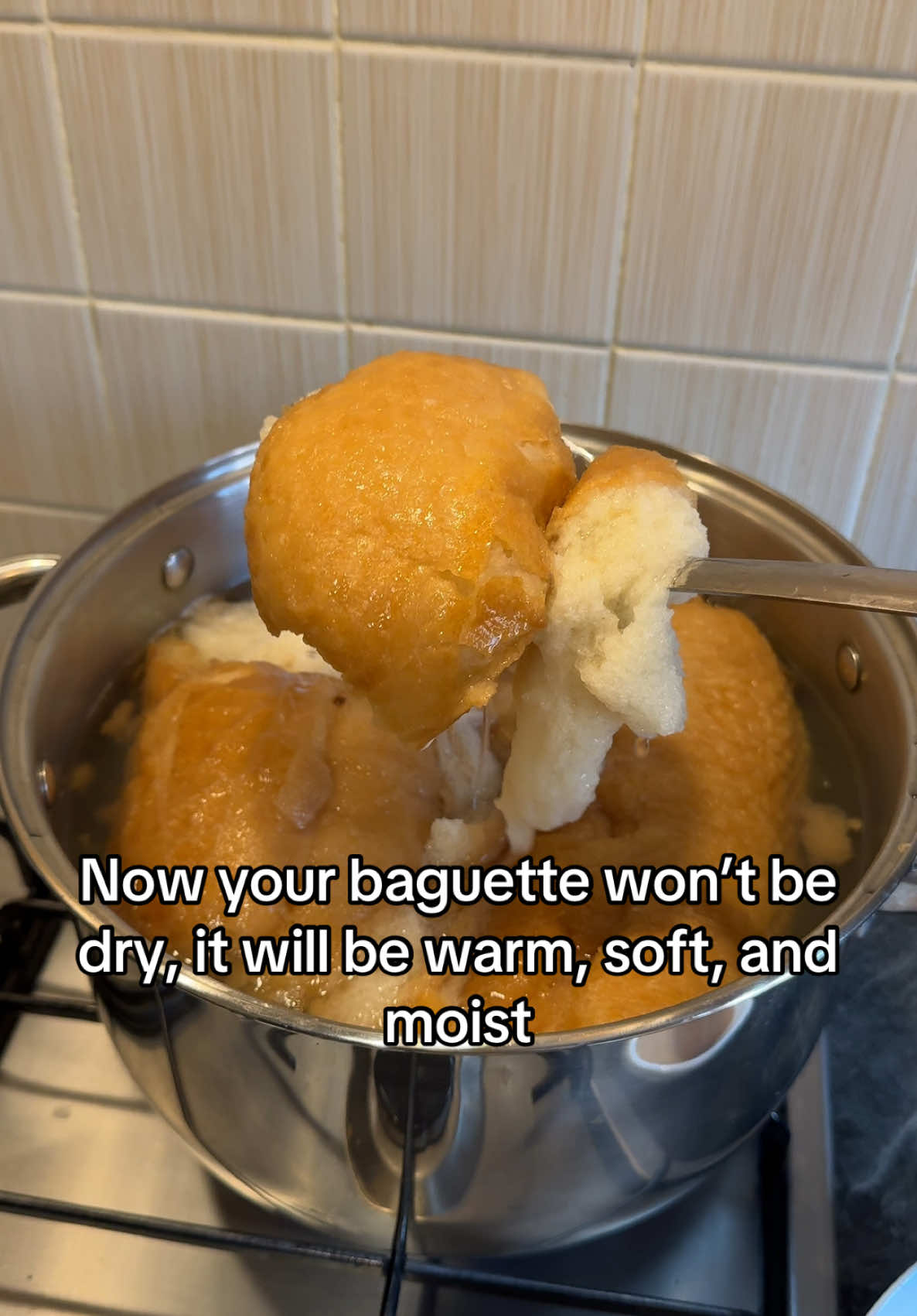 I’ve been doing this wrong for years #baguette #toast #fyp 