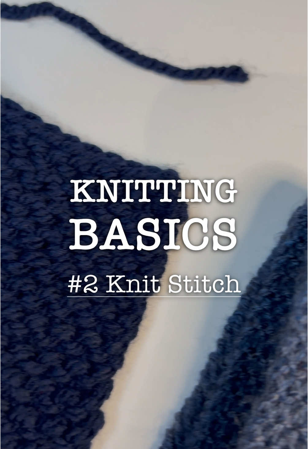 Knitting basics for beginners: The Knit Stitch 🧶 • #knittingtutorial #knittingtips #learntoknit #knitting #knittok 