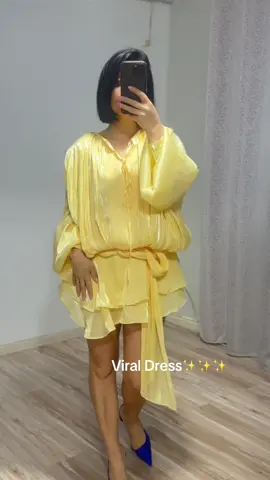 Viral Dress🤯 #goviral #fashion #zara #newtrend #yellow #ariasfashion #blionline #veshjeperfemra #dresses #shqip #kosova 