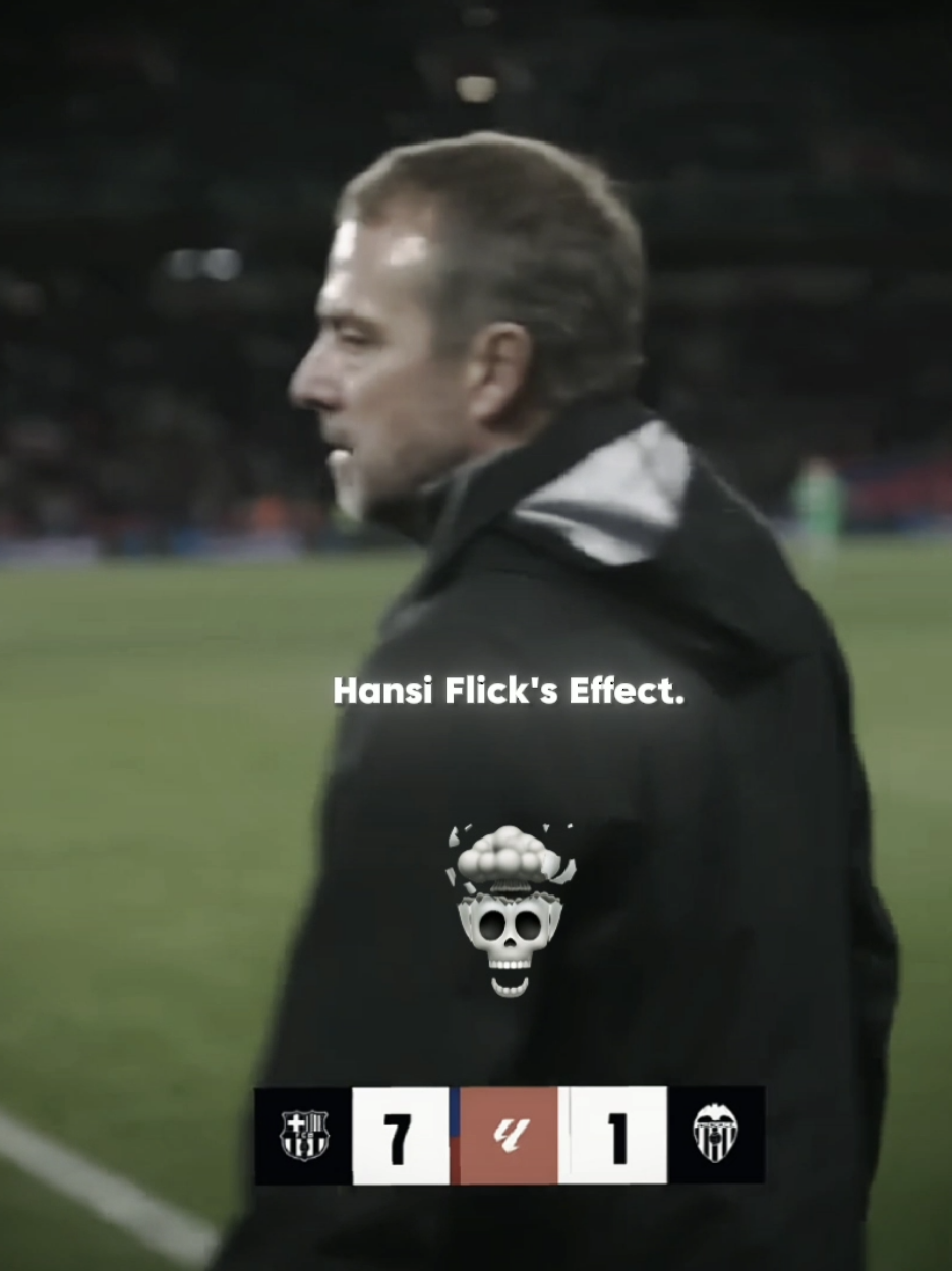 Hansi Flick's Effect 🥶🔥😮‍💨 Flick's Aura 🔥 #football #messi #flick #barcelona #Aura #fyp 