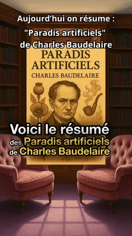Réponse à @فريال🥀 On résume : « Paradis Artificiels » de Charles Baudelaire #apprendresurtiktok #Booktokfrance #France #culturegenerale #culturetiktok #classique #litterature 