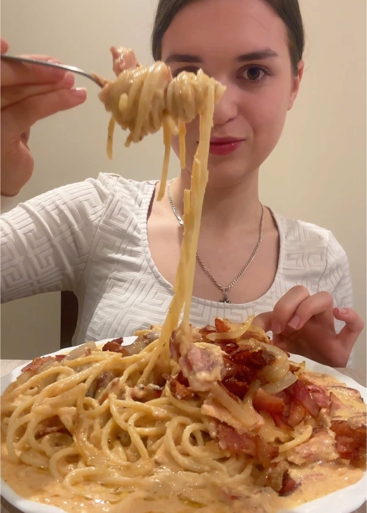 PASTA  #pasta #cheesypasta #pastacarbonara #carbonara #mukbangs #eating 