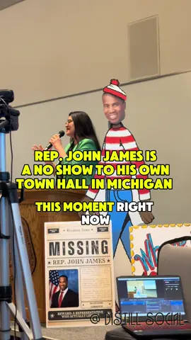 Last night, Rep. John James skipped his own town hall in Michigan. Rep. Rashida Tlaib stepped up in his place. It’s time Republicans stop bending over for MAGA and start standing up for their constituents.  #townhall #michigancheck #progressive 