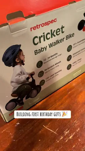 Little guy turns one and we wanted to get him a couple of things but also build his gifts from family #birthdaytok #birthdayboy #momtok #momtiktok 