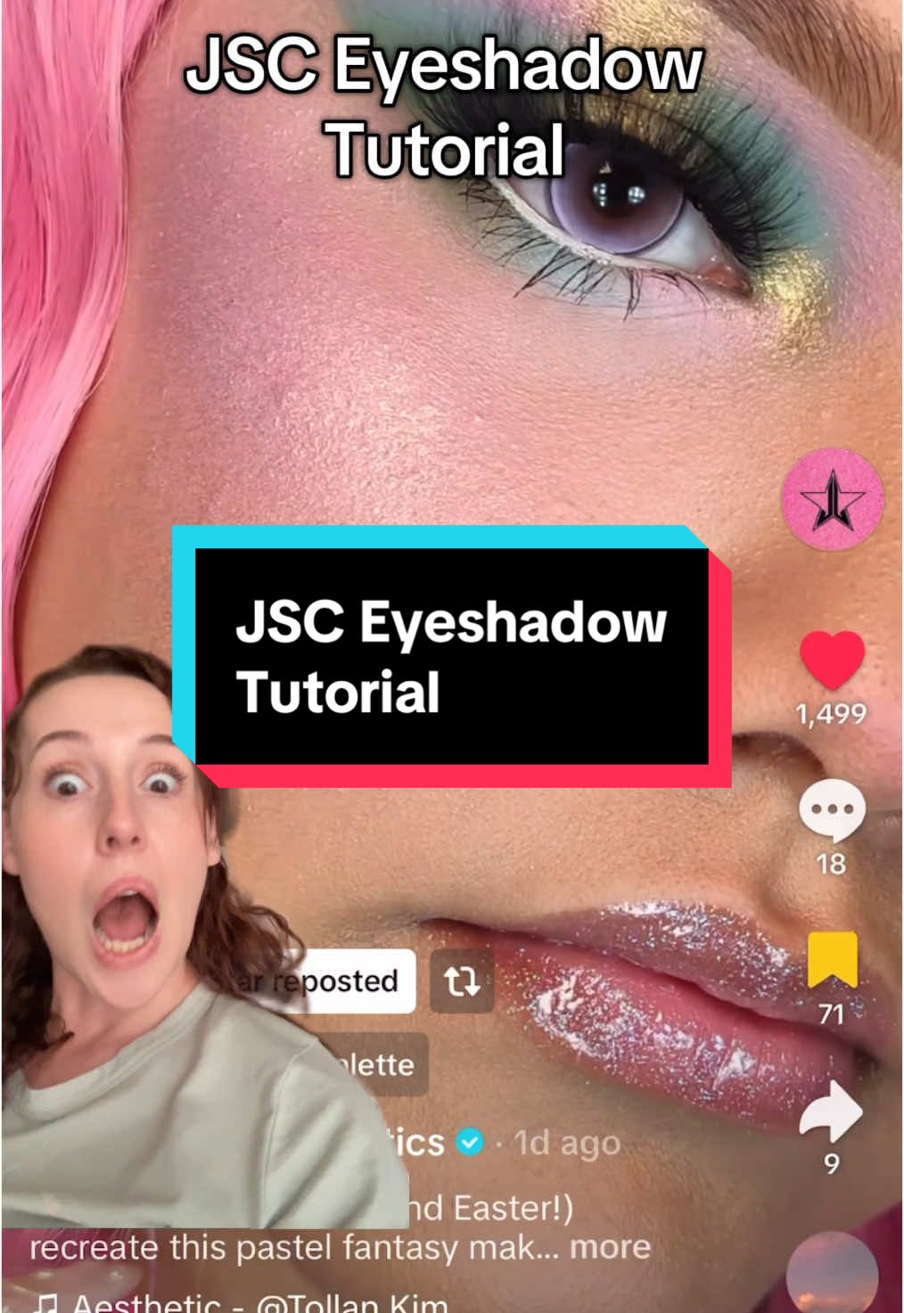 @Jeffree Star Cosmetics eyeshadow tutorial #eyeshadowtutorial #eyeshadowlook #jeffreestarcosmetics #jeffreestar #greenscreenvideo 