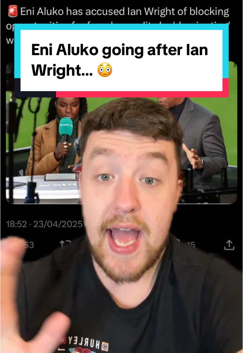 Eni Aluko going after Ian Wright… accusing him of blocking opportunities in the women’s game #ianwright #arsenal #arsenalfans #arsenalwomens #wsl #rorytalksfootball 