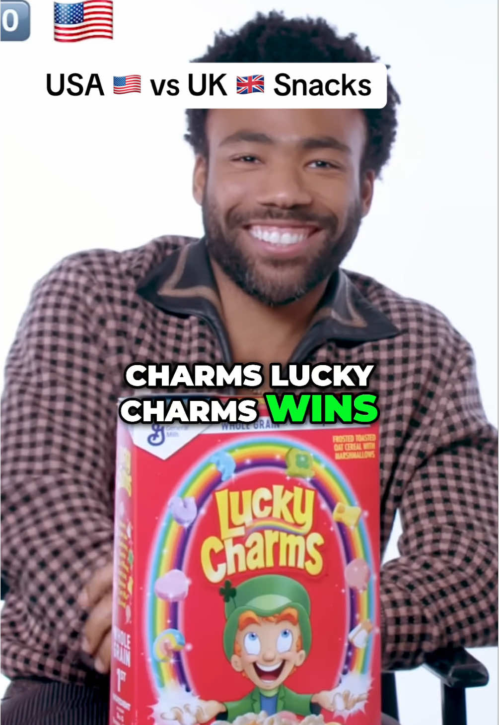@Donald Glover UK vs USA Snacks #fyp #FoodTok #foruyou #usa_tiktok #unitedkingdom #snack #foodreview 