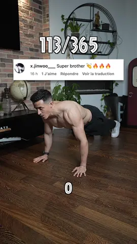 Day 113/365 push-up challenge ! 🔥 @Tibo Inshape Nutrition @ShapeYou 