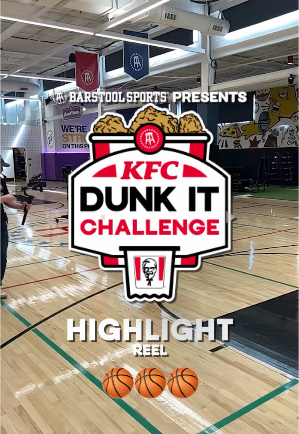 We finally found people who can dunk in this office 🏀 If you missed Barstool's #KFC_DunkItChallenge, you can still dunk with the @KFC Dunk It Bucket 🏀
