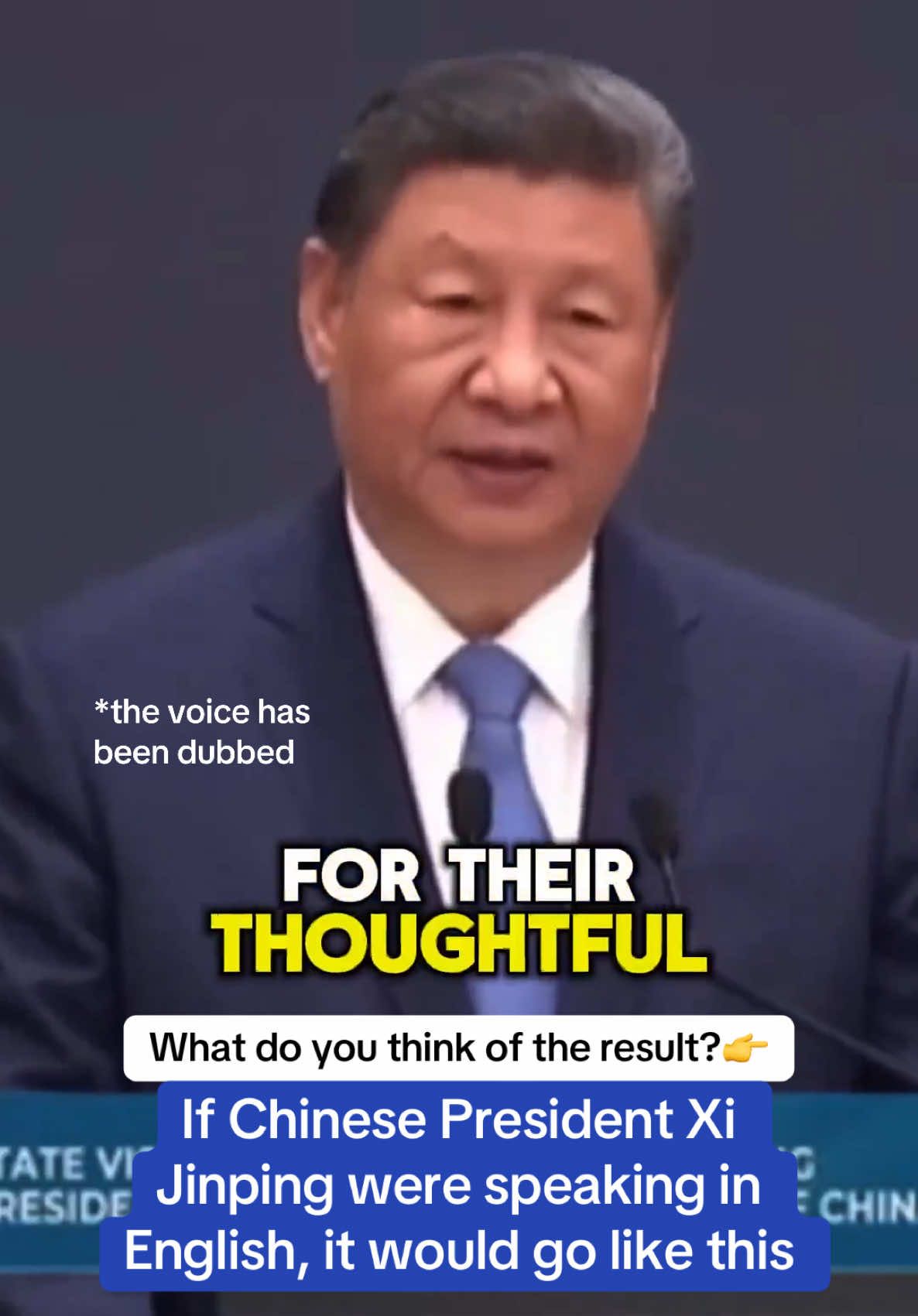 made a voiceover with the speech of Chinese President Xi Jinping during the state dinner at Seri Perdana, which took place on April 17, 2025. What do you think of the result?