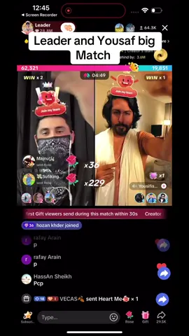 @Leader and Yousaf big Match #foruyou #foryoupage #trend #trending #tiktoklive #fyb #fyp 