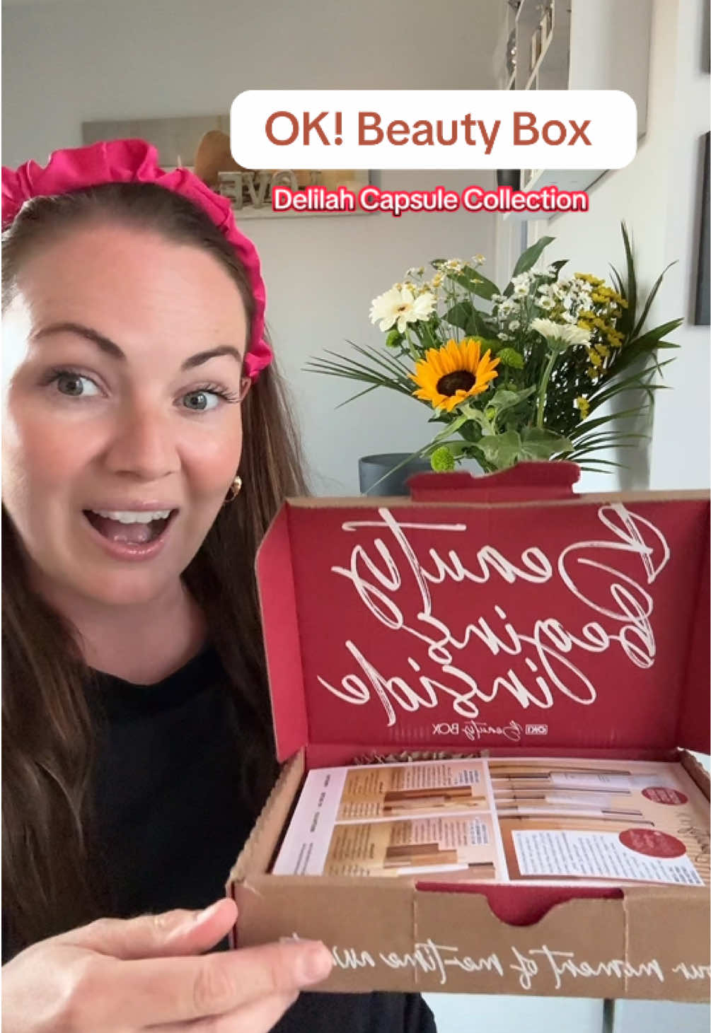 I am OBSESSED with this box! Limited Edition Delilah Capsule Collection ✨💛 Worth £180! Get all these products for less than £50! 😍  @OK Beauty Box #beauty #beautybox #delilahcapsulecollection #BeautyReview #beautytutorial #dealdrops #tiktokshop #fyp 