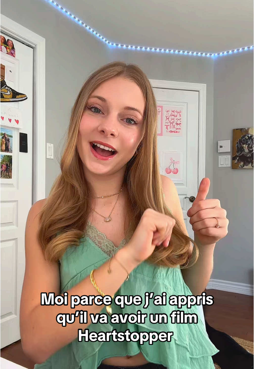 Je suis trop CONTENTE!!! #heartstopper #film #amour #heureuse #cute #chansons #pourtoi #pt #viral #relatable 