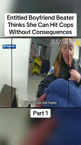 Entitled Boyfriend Beater Thinks She Can Hit Cops Without Consequences Part 1 #cops #copsoftiktok #police #policeofficer #bodycam #crime #truecrime #truestory #foryou #fyp 