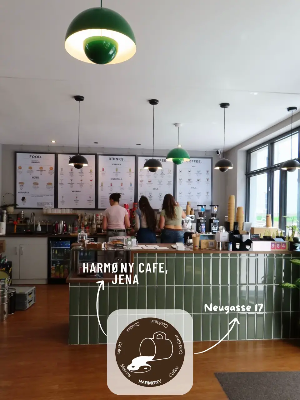 Hey, Kaffee-, Matcha- und Cocktailliebhaber! ☕  🍵🍹 Wir sind das Café Harmøny und jetzt auch auf TikTok! 🎉 Folge uns für spannende Einblicke in die Welt von Café, Matcha, Events und mehr! 📲✨  Besuche uns in Jena, Neugasse 17 – wir freuen uns auf dich! 🥰🏠 . . . #cafeharmony #jena #matcha #café #kaffee #HarmønyFamilie 