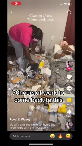 What you you guys do in that situation if your partner was like th. I meant 70 hours a week ##fyp##uktiktok##cleaning##comment