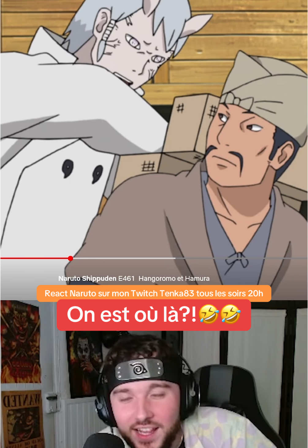 Rejoins moi sur Twitch tous les soirs à 20h lien en bio #naruto #narutoshippuden #react #reactanime #anime #twitch 