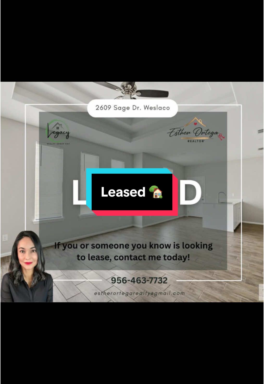 My tenant client found the perfect rental! Excited for her and her children! Whether you’re buying, selling, leasing, or investing, it’s my pleasure to assist and represent you every step of the way! Esther Ortega, Realtor with Legacy Realty Group RGV. #rgv956🌴 #fypシ #elvalledetexas #bienesraices #tambienhabloespañol #leased #rental #txrealtor 