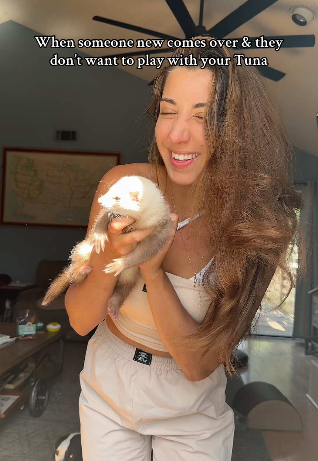 And don’t come back #tuna#tunahaul#ferret#ferretsoftiktok#ferrettok#pets#fyp#foryou#foryoupage#animaltok#dogtok#cattok#babytok#toddler#momtok#momlife#dogsoftiktok#funnyanimals#funnypets#animalvoiceovers#voiceover#southerngirl#PetsOfTikTok#zoo#Home#house#clothes#wildlife#wildliferehab#georgia#southgeorgia #baby#toddler#momhack 