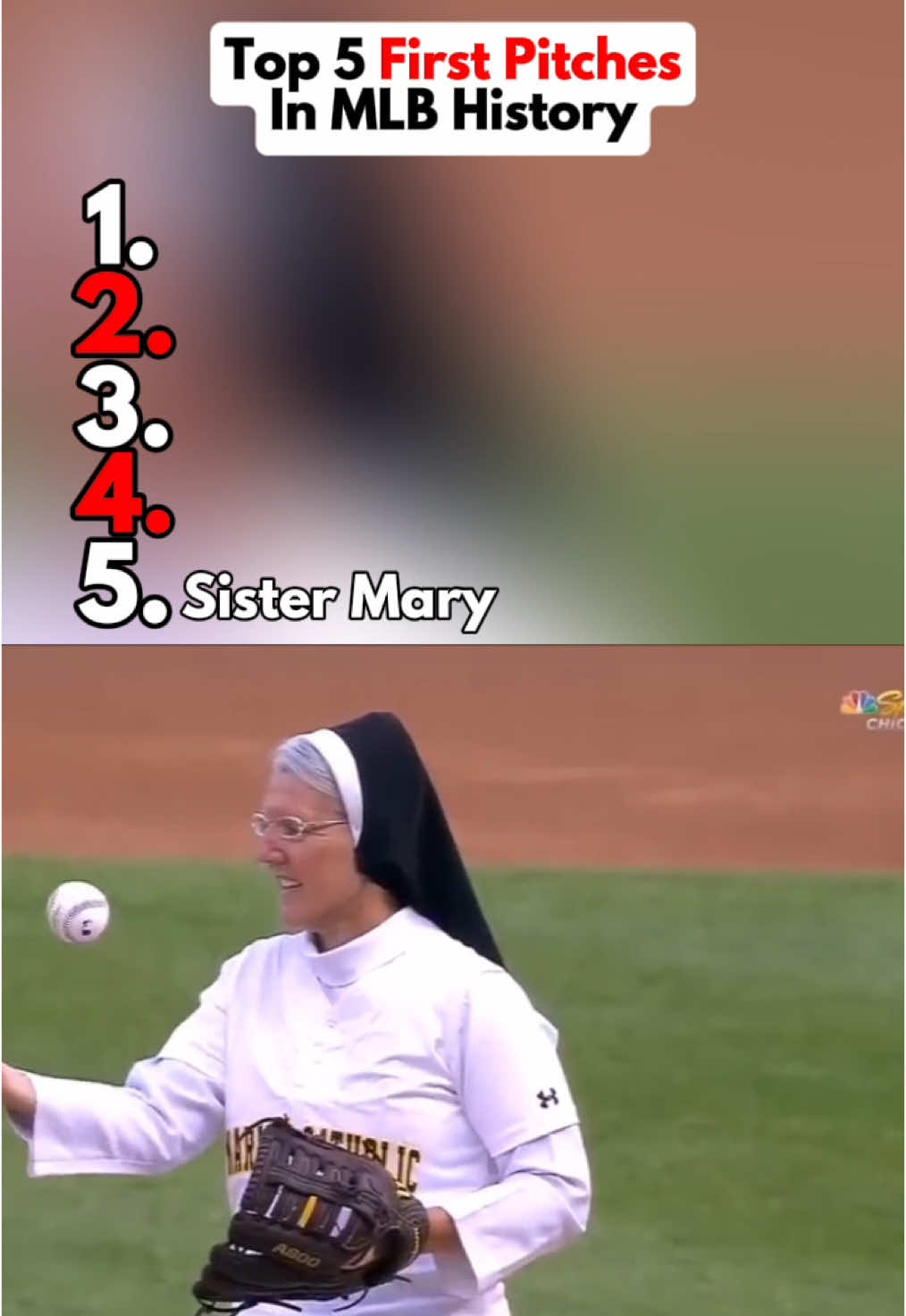 Top 5 First Pitches In MLB History #MLB #baseball #sports #fyp 