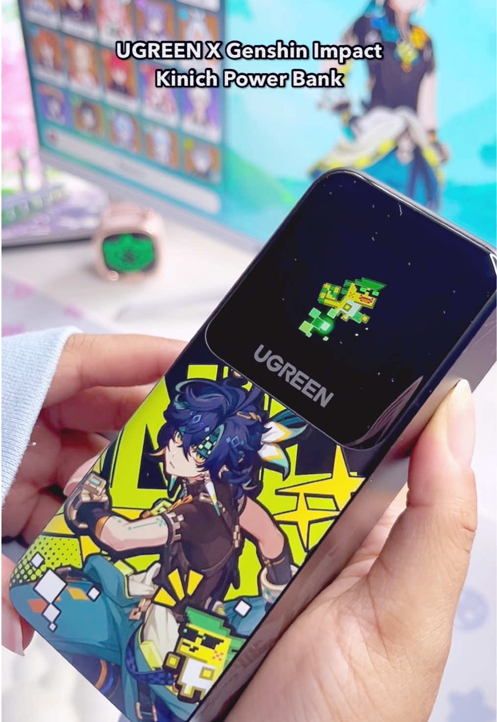 UGREEN x Genshin impact Kinich power bank! 💚 20000mAh and 130W ⭐️