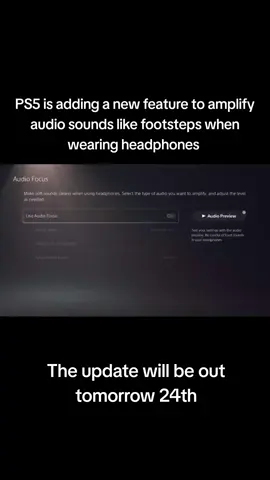 PS5 is adding a new feature to amplify audio sounds like footsteps #Sony #sonyplaystation #sonyplaystation5 #playstation #playstation5 #audio #sound 