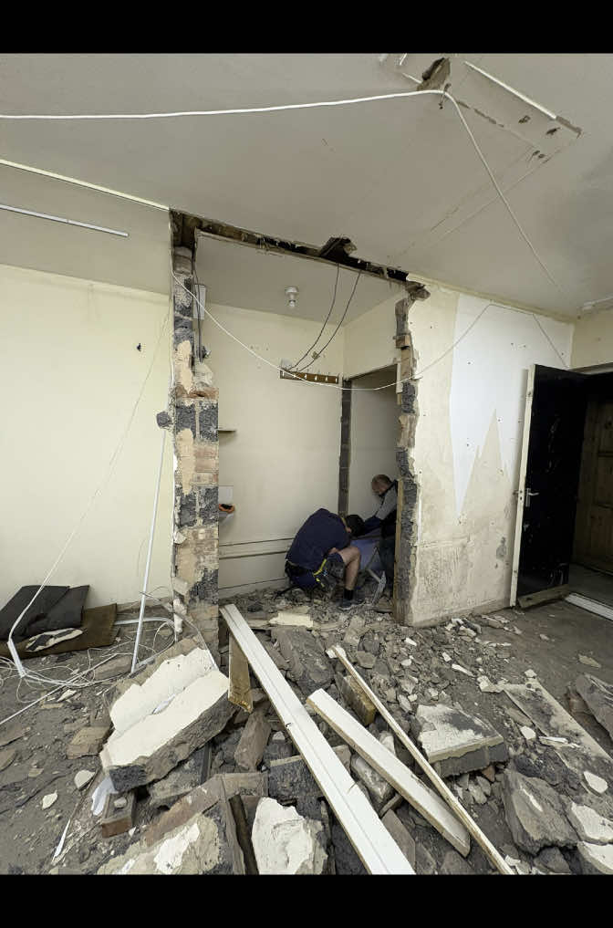 Follow our journey of changing a charity shop into a dance studio🪩#reno #renovation #danceschoolrenovation #fyp 