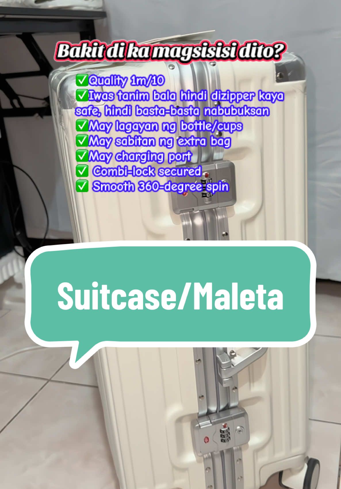 Highly Recommended!👌 #suitcase #maleta #suitcaserecommendation #travel #travellife #travelgoal #traveltips #traveltiktok #suitcases #charles #charlesx #fyp 