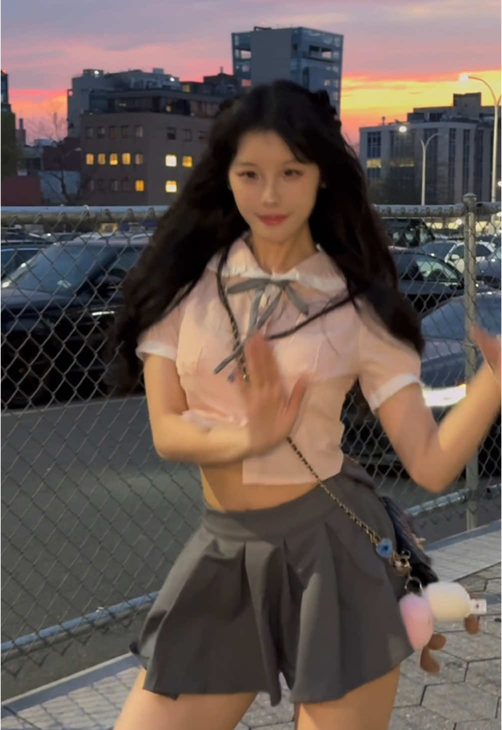 Trying the 虎牙摇 on Douyin, wdyt? 🌄 • • • #abg #美女 #lifestyleblogger #animegirl #nycblogger #funnyreels #egirl #虎牙摇 #sunset #memes #publicdance  #softgirlaesthetic #fashionblogger  #OOTD #quirky #relatable #uniform  #douyin #asiangirl #cutedance #douyindance #tiktokdance #dancecover  #bodygoals #preppy #nycmodel #girlsbelike #tiktokgirl