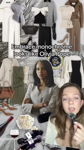 The monochromatic Prada queen herself #oliviapope #oliviapopeedit #itgirlaesthetic #timelessstyle #monochromeoutfit 