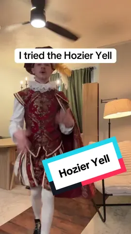 I tried the Hozier Yell!!! Gosh I’m so nervous about posting this #hozier #hozieryell #singing #theatre #musical #music #sing #renaissance #renassaincefair #renaissancefestival 