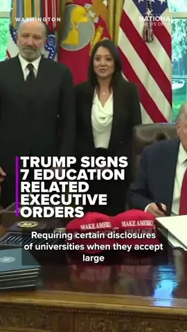 President Donald Trump signed seven executive orders focused on education on Wednesday afternoon. Tap the link in our bio to read more.