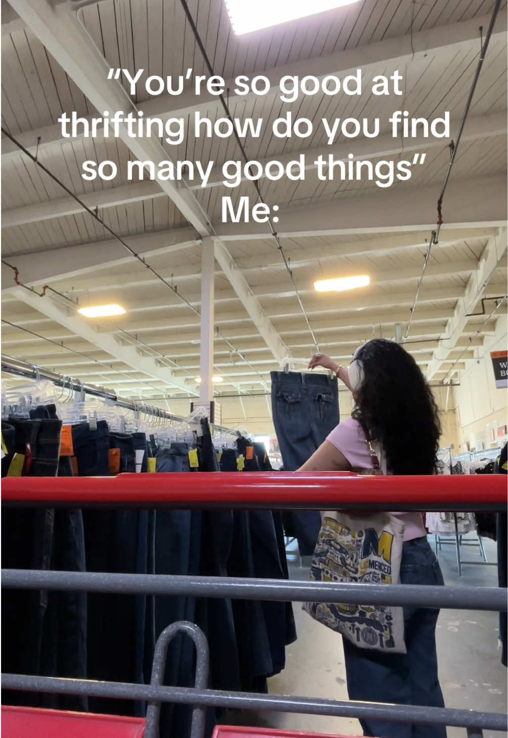 I need to check EVERY rack + I can be there for hourssss #thrifting 