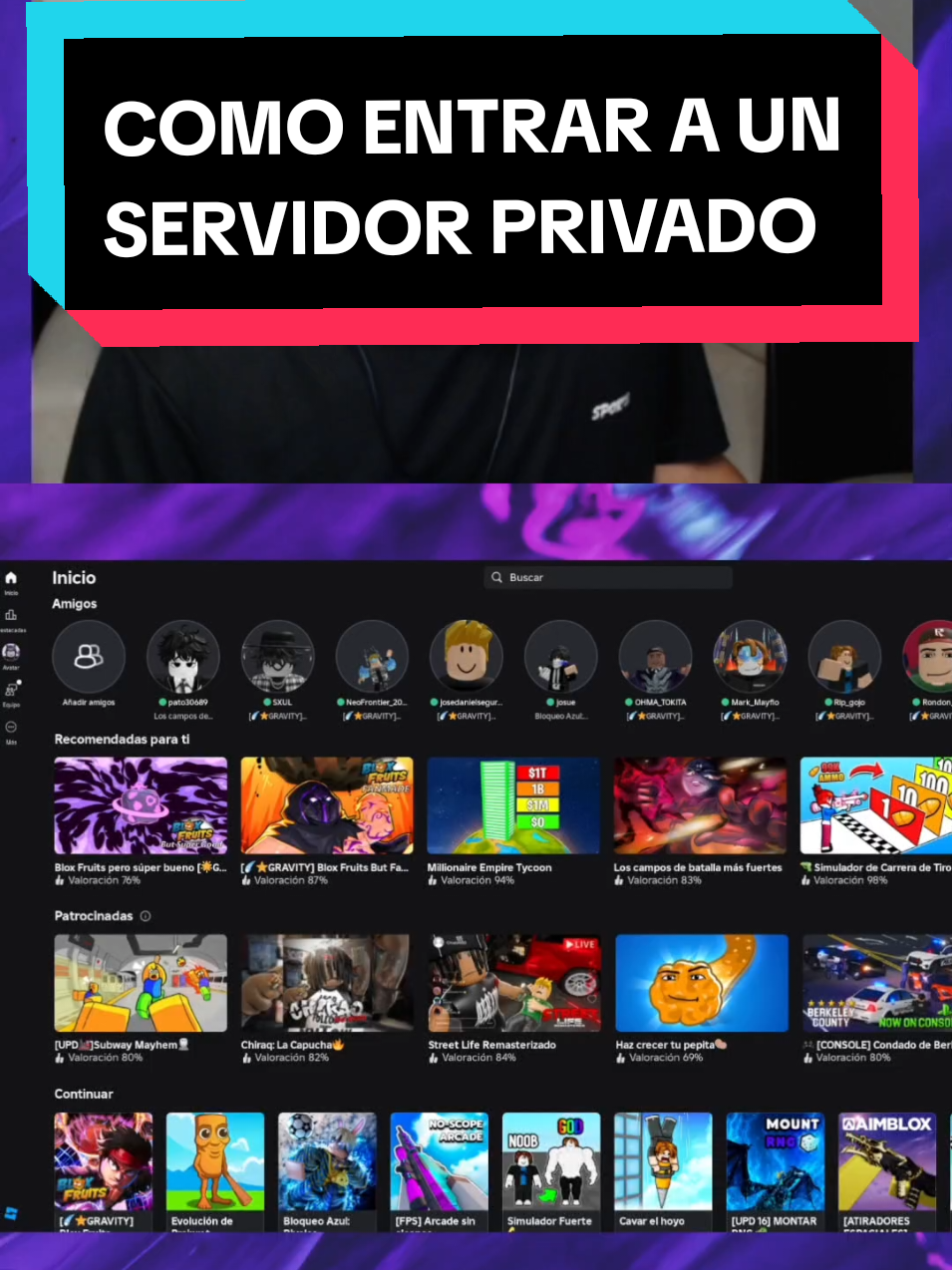 Cómo entrar a un servidor privado de Roblox  #robloxfyp #bloxfruits 