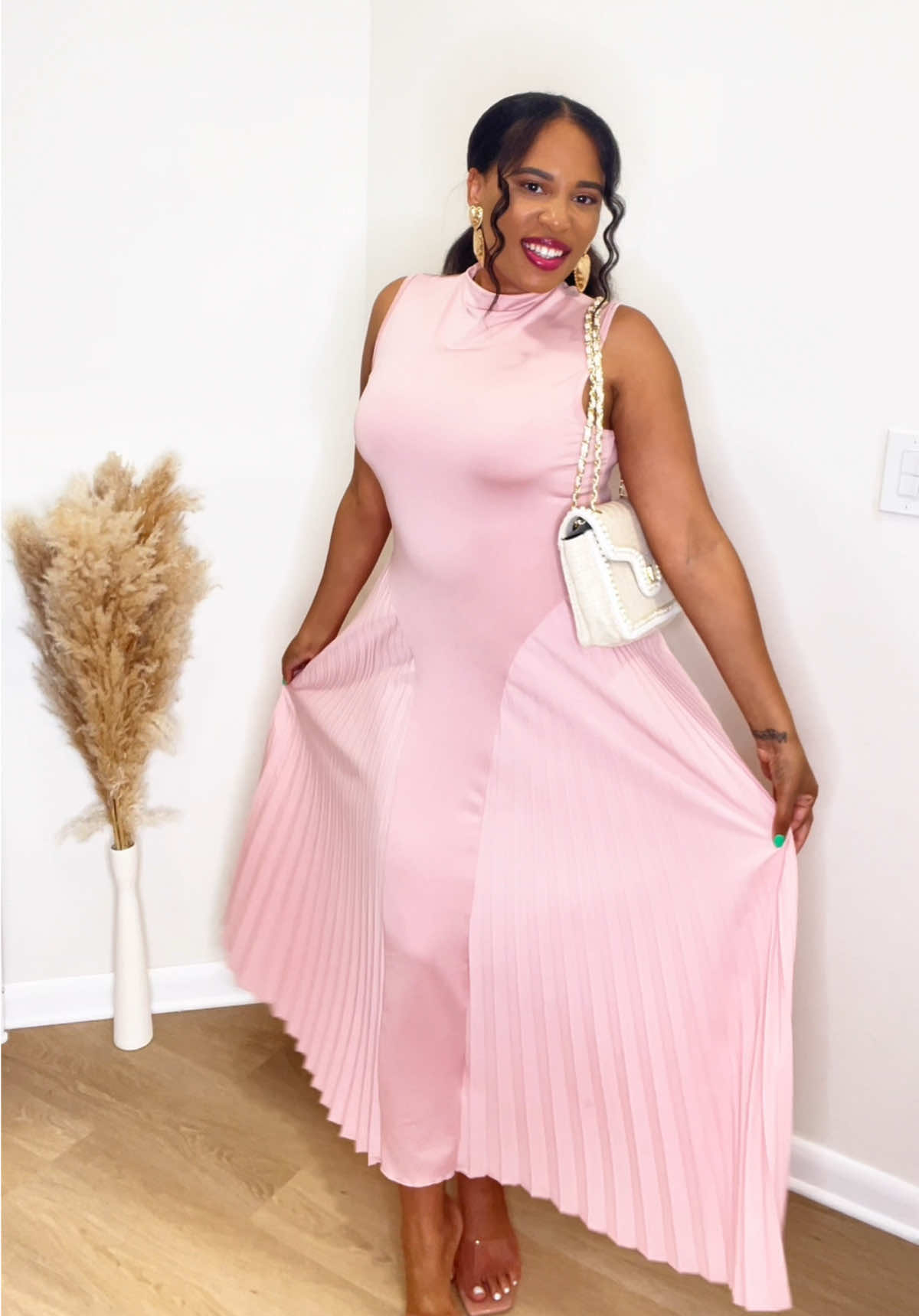 OOTD for church on Resurrection Sunday!💖  #cutedresses #classydresses #cuteoutfits #churchoutfits #chruchdress #modestdress #springfashion #fashiontiktok 