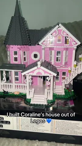 This Coraline House was so much fun to build 💜💙 #fyp #coraline #coralinejones #lego 