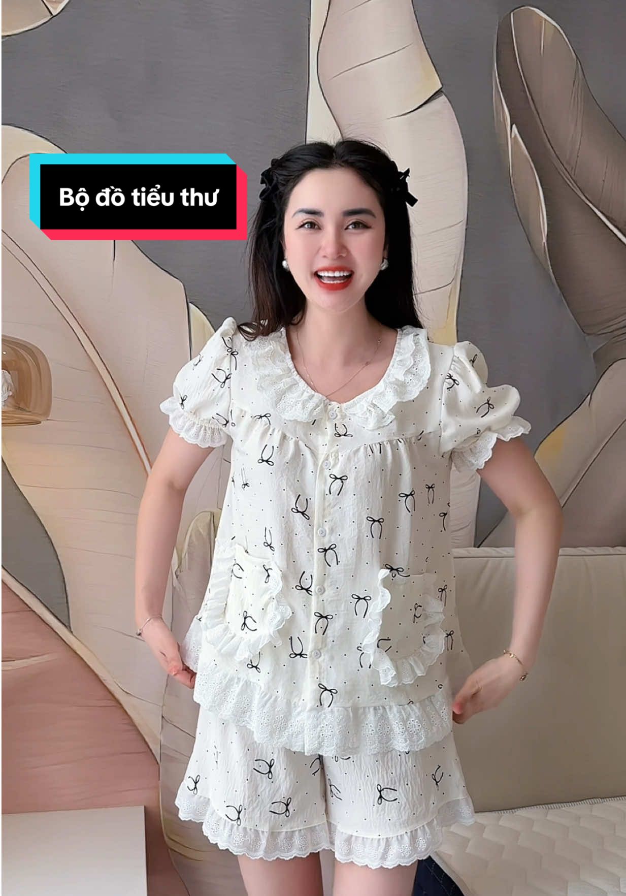 Bộ đồ tiểu thư xinh xắn #thudongxudaily #review #setdo #bodo #setboxinh #setbo #domacnha #xuhuong 