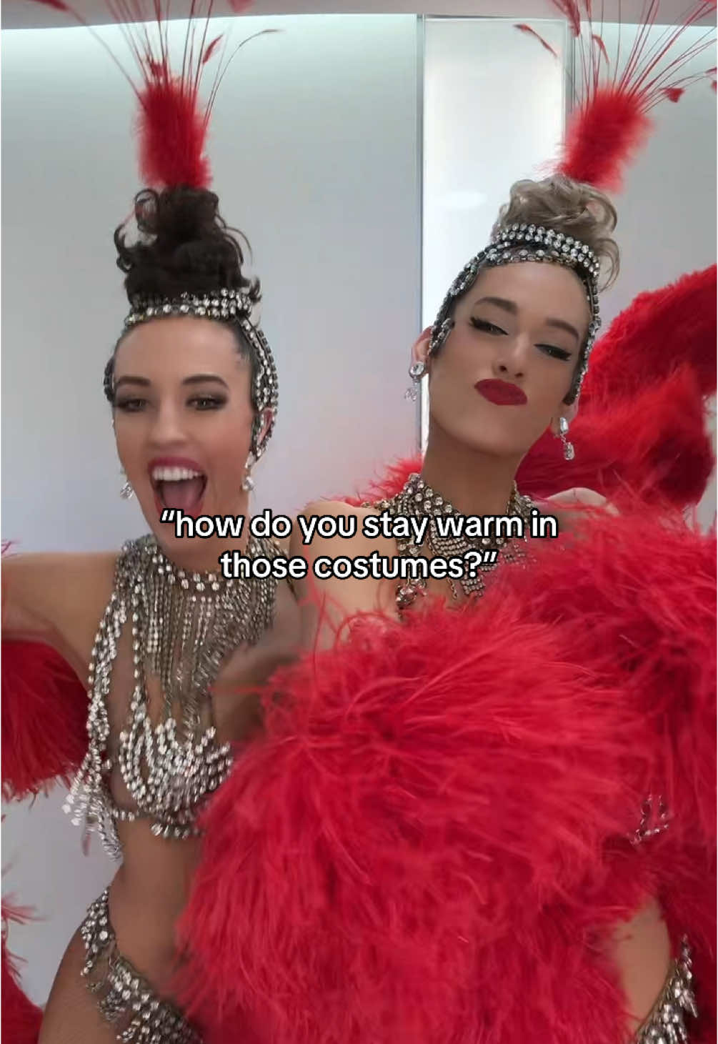 we have to keep moving is how hahahahahahahah  #trending #fyp #pourtoi #dancer #moulinrouge #showgirl #backstage #warmup #bts #pov #paris @elconnell1 