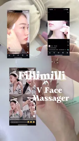 Dụng cụ massage vùng mặt và cổ Fillimilli V Face Massager - Olive Young  #reviewlamdep #goclamdep #unboxing #fyp #trending #tiktokviral #viral #xuhuong #fillimilli #massage #guasa 