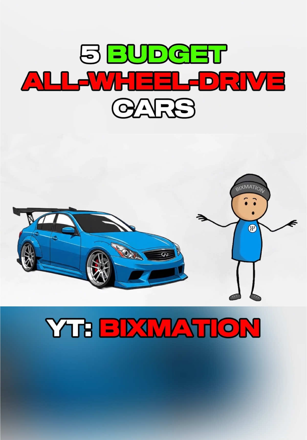 Infiniti G37X 5 AWD Cars Under $10,000 (Bixmation on YouTube) - #awd #budget #fastcars #allwheeldrive #carguy #underrated #Infiniti #g37x 