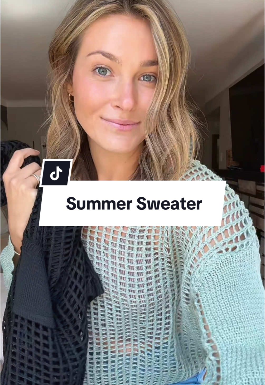 Perfect little knit sweater for the summer! Great beach/pool coverup!  #sweater #knitsweater #summersweater #swimsuitcoverup #beachcoverup #SummerFashion #affordablefashion #springfashion #ttsfinds #tiktokshopfinds #tiktokshoprestock #MomsofTikTok #momfashion #creatorsearchinsights 