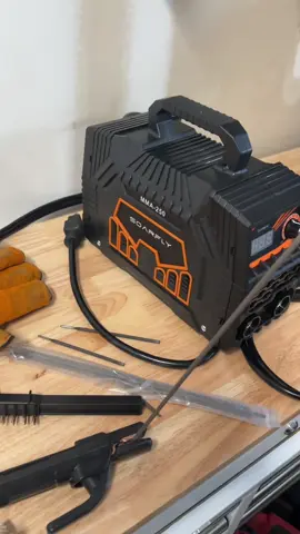 I tried welding for the first time using the @SOARFLY welder.  #toolsoftiktok #stickwelding #welding #fyp 