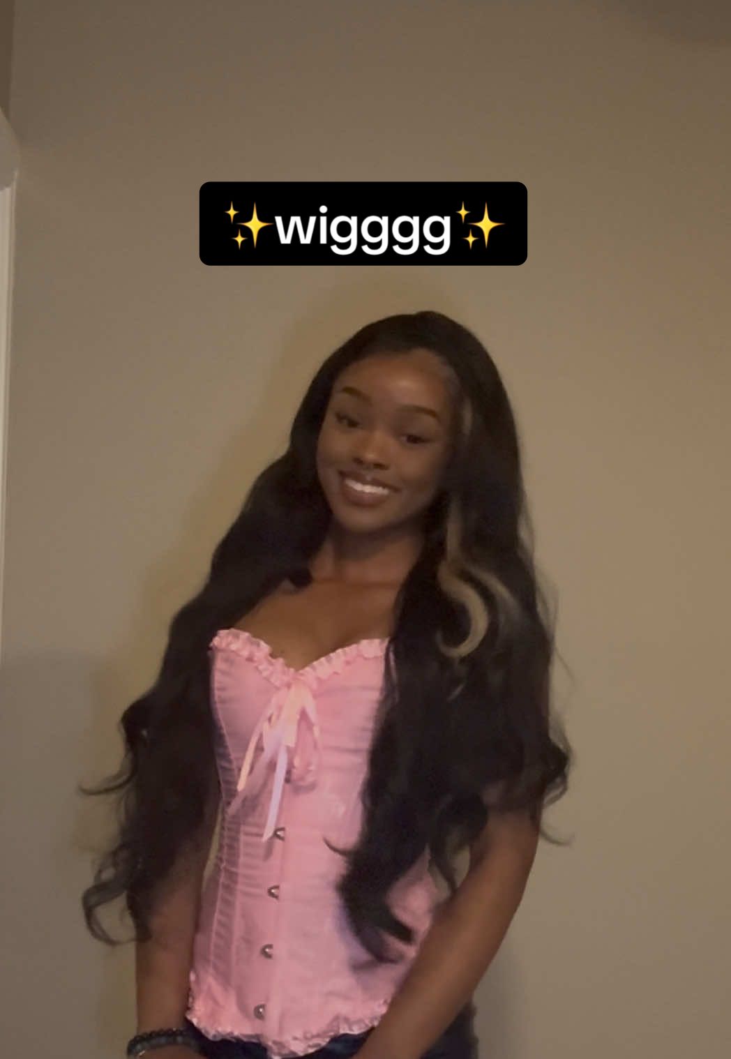 Replying to @raveen_starr hope this was good enough! It looks much better glued down and melted of course lol but here’s the general idea! Feel free to drop any questions below #wigtok #syntheticwig #wigreview 
