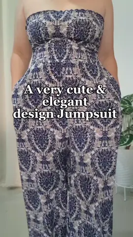 Sunny&Co Crepe Fabric Fashion Casual Women Two Pockets Smocking Jumpsuits Overall Womenswear Athletic Chic Comfort Fit #jumpsuit #jumpsuitoutfit 
