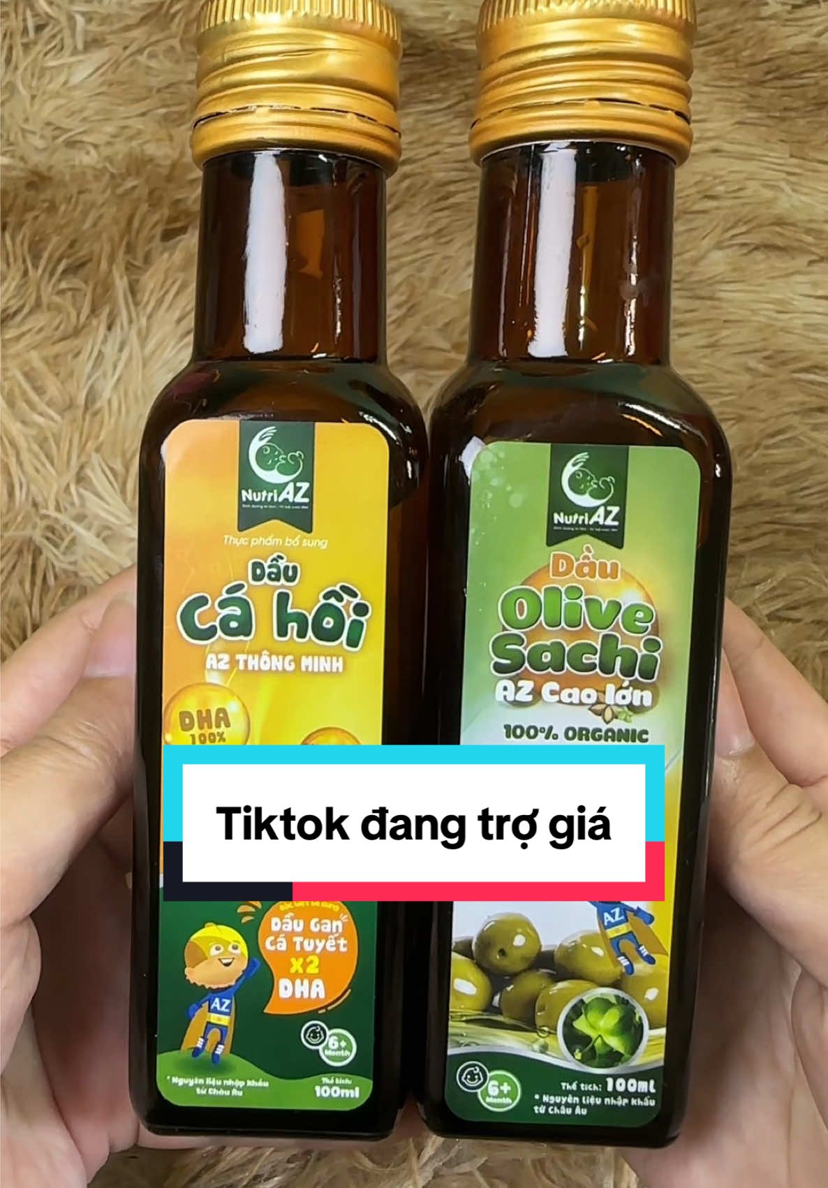 Combo Dầu Ăn Dặm Cá Hồi và Oliu Sachi Hoặc Chiên Xào 5 Hạt Quý NutriAZ Thông Minh Cao Lớn Cho Bé Nhập Khẩu Châu Âu ##lenxuhuong##dauandamchobe##nutriaz