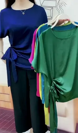 Atasan wanita yang hot dan modis#beauty #OOTD #blue 