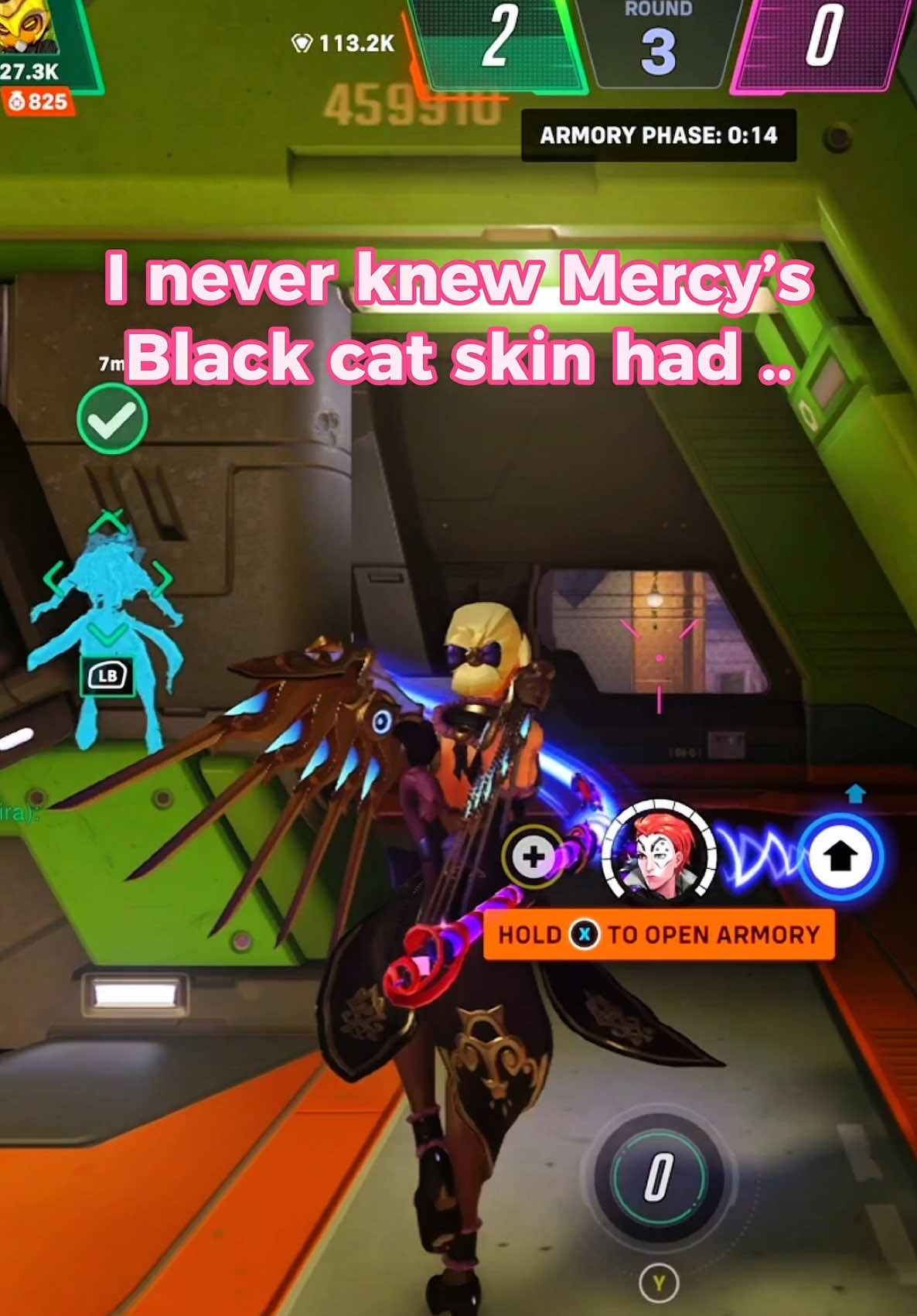 Now that we have 3rd person Mercy, I was like WAIT 🥹🩷 SOOO CUTE! #mercy #mercymain #overwatch #ow2 #supportmain #mercyoverwatch #mercymains #overwatchcompetitive #gamer #gaming