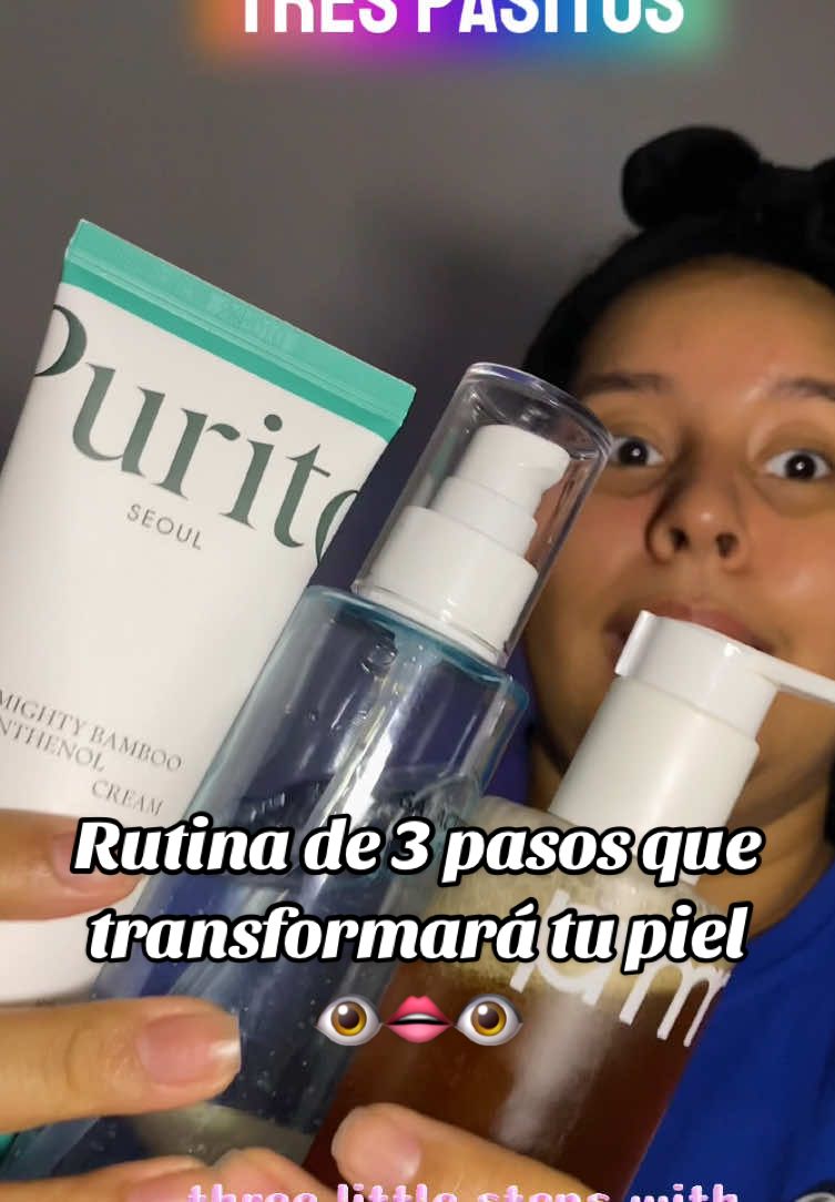 3 productos que están transformando mi piel y también pueden transformar la tuya 😍💖 pero… 👁️👄👁️ ojo 👁️ 👄👁️recuerda que cada piel es diferente y lo que me funciona a mi tal vez a ti no… sin embargo todavía no he probado una marca del k-beauty que no considere buena y funcional para mi piel 🥰 La rutina más facilita de noche la hago utilizando estos 3 productos; 💛 Mi no negociable la Doble limpieza, me está encantando hacerla con el oil to foam de @prmr.us porque tengo un 2 en uno, ustedes ya lo pueden ver en el video. 💙 Hidratación, reparación, y exfoliación leve con el Galacto Pore Toner de @SAM’U además de Que este producto prepara mi piel para recibir todo lo bueno de los demás productos que siguen (especialmente cuando her una rutina con un número mayor de productos) 💚 me gusta sellar toda la hidratación del tónico con una crema que también me ayuda a reparar la barrera cutánea y me deja un Glow que ya tu sabe, así es te hablo de la migthy bamboo panthenol cream de @PURITO SEOUL  Les digo de verdad que es una rutina sencilla pero efectiva 😍 #skincare #beautycare #kbeautyskincare #samu #prmr #purito #skincarenightroutine 