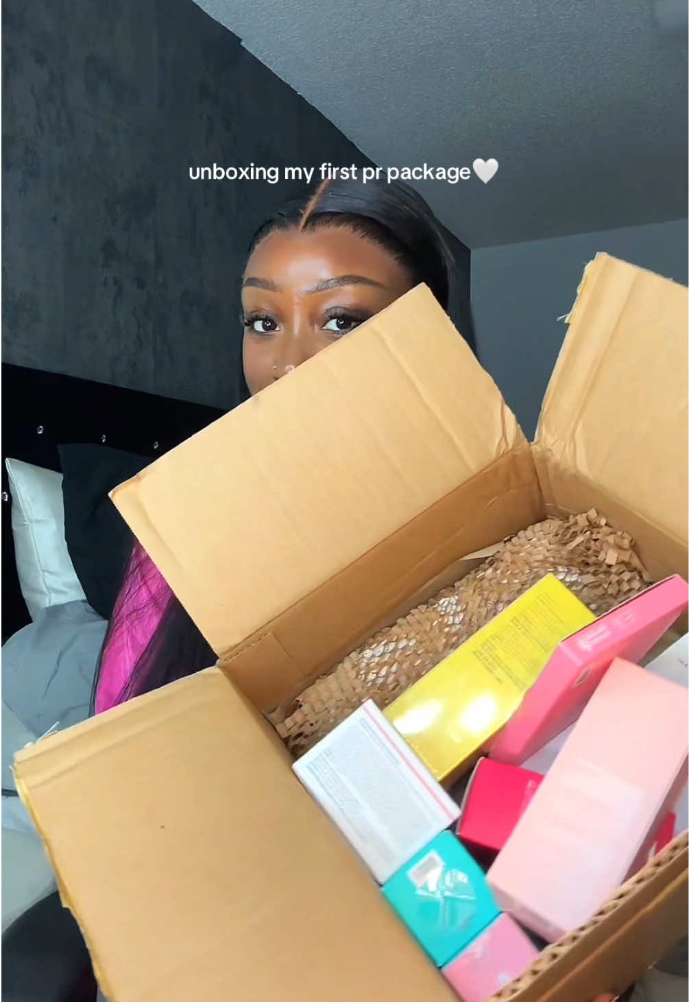 opening pr from @medicube global is INSANE 🥹💝💝 post your content always!!  thank you guys for 2.7k & all your support on my videos!! i literally wouldnt have this without you 🥹 #smallinfluencer #contentcreator#fyp#skincare#prpackage#blackgirltok#teamwork