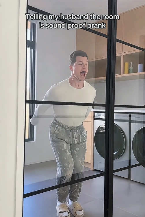 Telling my husband the room is sound proof prank 😂😂#funny #funnyvideo #fypシ #foryou #haha #funnymoments #tiktok #usa🇺🇸 #fyp 